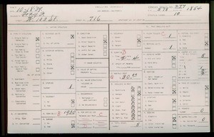 WPA household census for 716 W 103RD ST, Los Angeles County