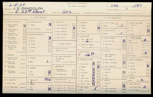 WPA household census for 1602 E 22ND STREET, Los Angeles