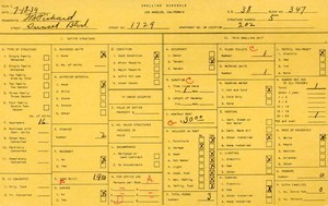 WPA household census for 1729 W SUNSET, Los Angeles