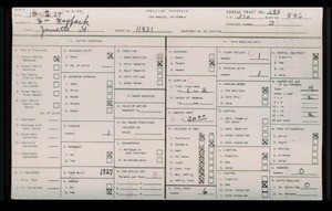WPA household census for 11831 JUNIETTE STREET, Los Angeles County