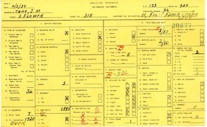 WPA household census for 318 S FLOWER, Los Angeles