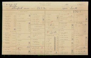 WPA household census for 757 STANFORD AVENUE, Los Angeles
