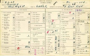 WPA household census for 644 NEW HIGH, Los Angeles