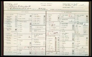 WPA household census for 4033 S NORMANDIE AVENUE, Los Angeles County