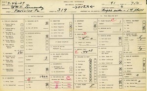 WPA household census for 319 PAVILION, Los Angeles