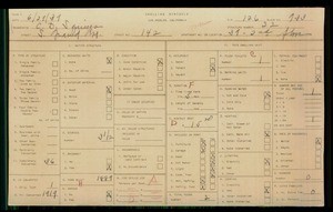 WPA household census for 142 S GRAND AVENUE, Los Angeles