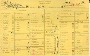 WPA household census for 529 CALIFORNIA, Los Angeles
