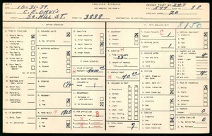 WPA household census for 3838 S HILL STREET, Los Angeles County