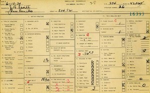 WPA household census for 214 SAN BENITO, Los Angeles
