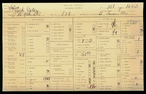 WPA household census for 821 W 9 ST, Los Angeles