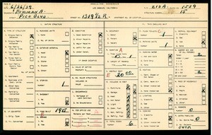 WPA household census for 1319 1/2 PICO BLVD, Los Angeles