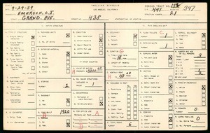 WPA household census for 435 GRAND AVE, Los Angeles County