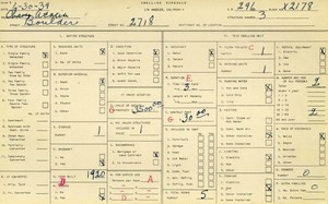 WPA household census for 2718 BOULDER, Los Angeles