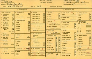 WPA household census for 166 WEST 50TH STREET, Los Angeles County