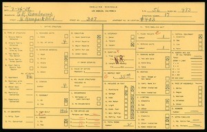 WPA household census for 307 N RAMPART BLVD, Los Angeles