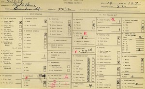 WPA household census for 2232 GRANDEN, Los Angeles