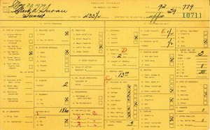 WPA household census for 433 W SUNSET BLVD, Los Angeles