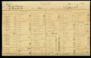 WPA household census for 821 S BIXEL, Los Angeles
