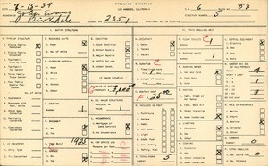 WPA household census for 2351 BIRKDALE, Los Angeles