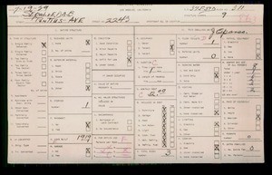 WPA household census for 2243 PONTIUS, Los Angeles