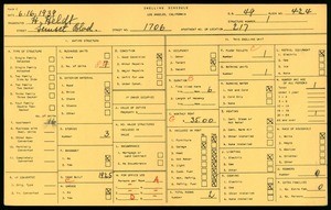 WPA household census for 1706 SUNSET BLVD, Los Angeles