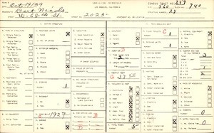 WPA household census for 2025 W 68TH ST, Los Angeles County