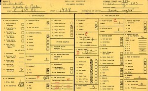 WPA household census for 1428 E 43RD, Los Angeles