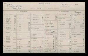 WPA household census for 2234 BARRY AVENUE, Los Angeles County