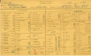 WPA household census for 245 N GRAND, Los Angeles