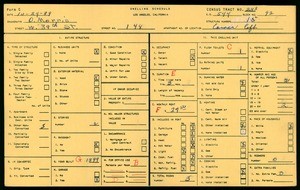 WPA household census for 148 W 39TH STREET, Los Angeles County