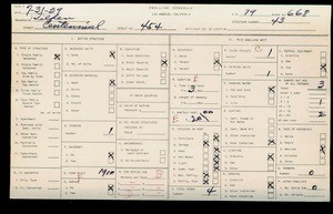 WPA household census for 454 CENTENNIAL, Los Angeles