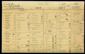 WPA household census for 2209 N BROADWAY, Los Angeles