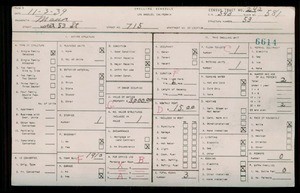 WPA household census for 715 W 53RD STREET, Los Angeles