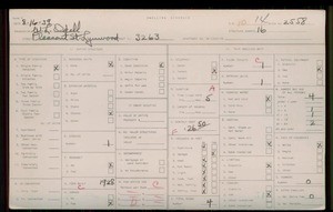 WPA household census for 3263 PLEASANT, Los Angeles County