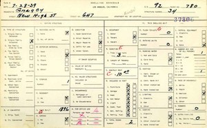 WPA household census for 647 NEW HIGH, Los Angeles