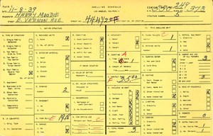 WPA household census for 444 E VERNON, Los Angeles