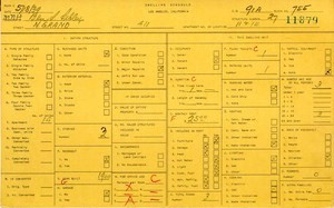 WPA household census for 411 N GRAND, Los Angeles