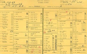 WPA household census for 1061 W 57TH, Los Angeles