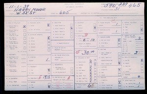 WPA household census for 605 W 52ND ST, Los Angeles County