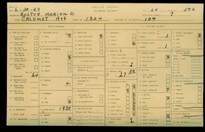 WPA household census for 1324 CALUMET AVENUE, Los Angeles