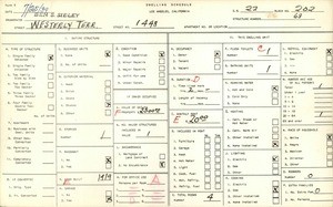 WPA household census for 1448 WESTERLY TERRACE, Los Angeles