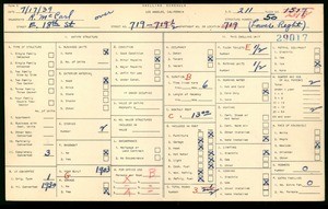 WPA household census for 719 EAST 18TH STREET, Los Angeles