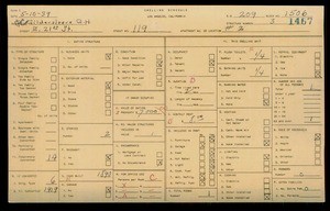 WPA household census for 119 E 21ST, Los Angeles