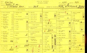 WPA household census for 325 S GRAND, Los Angeles