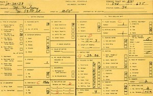 WPA household census for 1055 W 58TH, Los Angeles