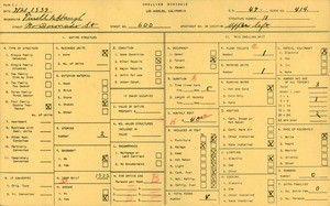 WPA household census for 600 NORTH CORONADO STREET, Los Angeles