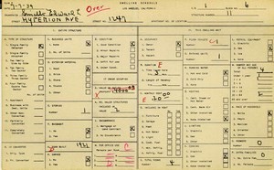WPA household census for 1247 HYPERION, Los Angeles
