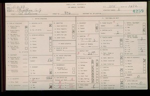WPA household census for 806 W ADAMS, Los Angeles