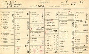 WPA household census for 2354 CABOT, Los Angeles
