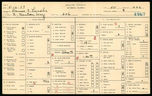 WPA household census for 206 N BENTON WAY, Los Angeles